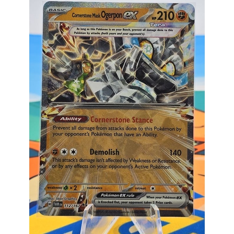 Pokemon Card "Mask Ogerpon EX 112/167" ENG Twilight Masquerade