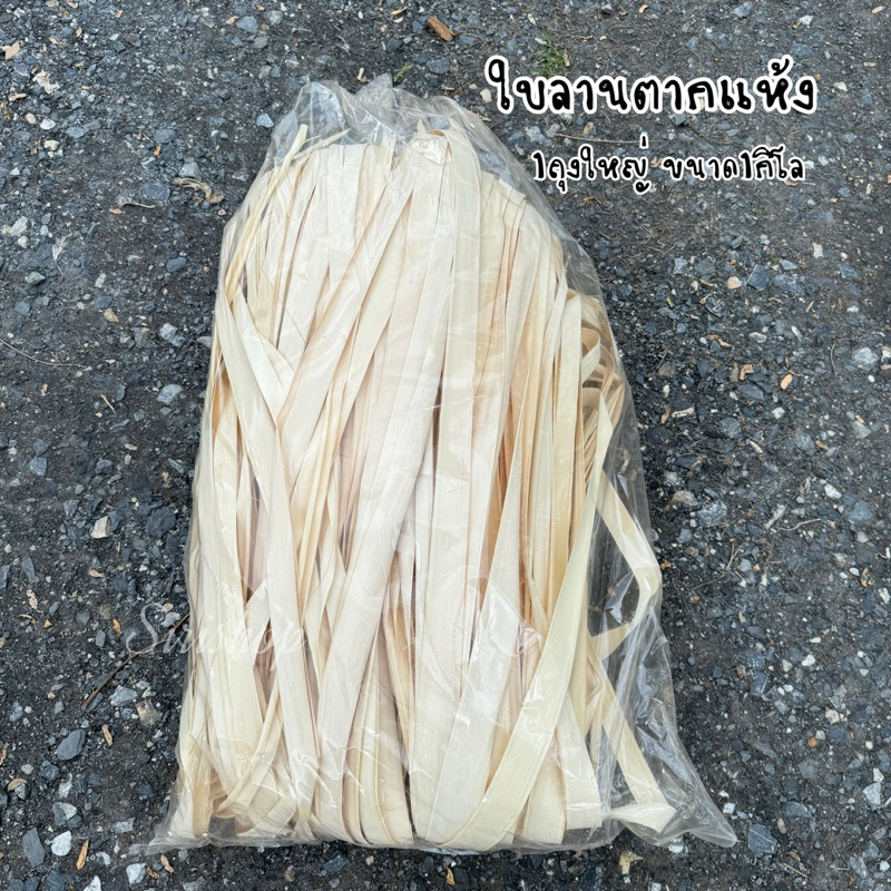 ใบลานตากแห้ง ใบลานสำหรับงานประดิษฐ์ ใบลานกระทง (คละขนาด)