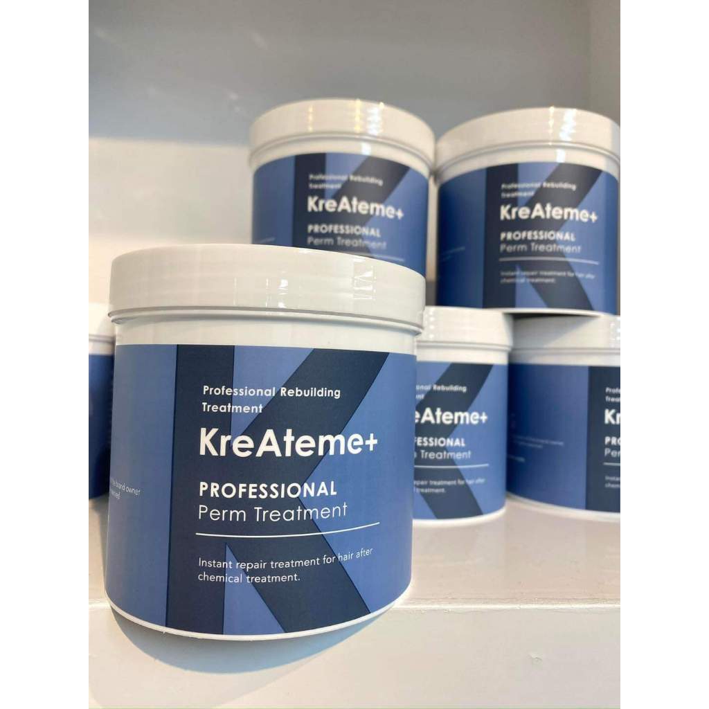 KreAteme+ Professional Perm Treatment  มาร์กคอลลาเจน 500มล. สูตรเข้มข้น ช่วยให้ผมนุ่มลื่น เงางาม ไม่