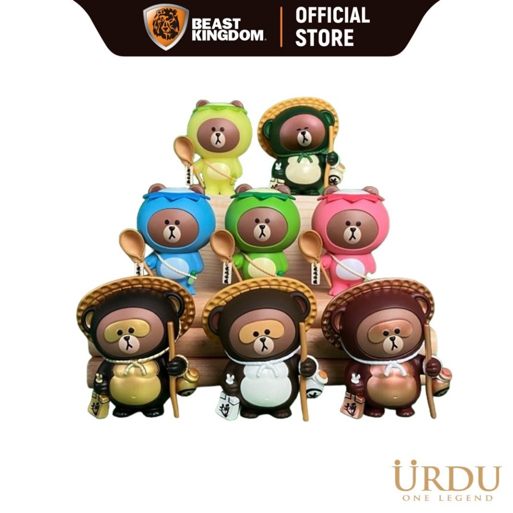 URDU (UL476089) - Line Friends Meets: Fukuheya Good Lucky Brown Series 2 Blind Box (1 pc)