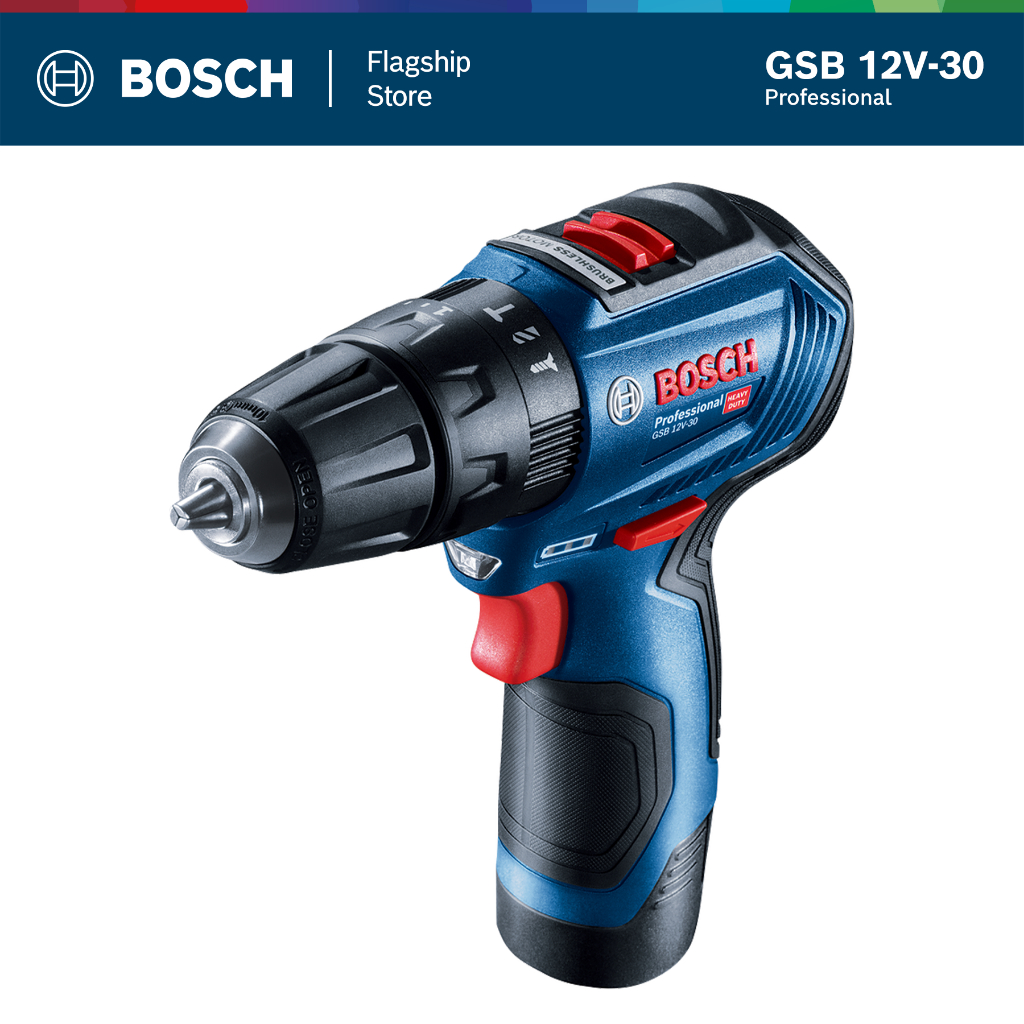 BOSCH สว่านกระแทกไร้สาย 12V รุ่น GSB 12V-30
