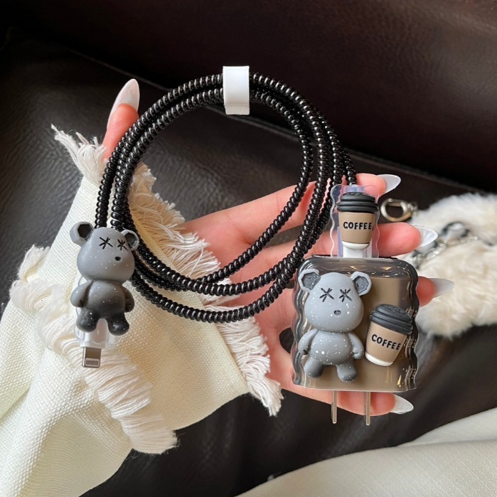 CT-(K) ชุดถนอมสายชาร์จสำหรับไอโฟน18w/20w ลายมาใหม่ สินค้ามีพร้อมส่งจากไทย