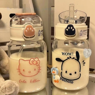 jjdaily2 กระติกน้ำเด็ก ขวดนมเด็ก หลอดซิลิโคน กระบอกน้ำเด็กขวดน้ำเด็กหัดดื่ม ลายการ์ตูนน่ารัก A295