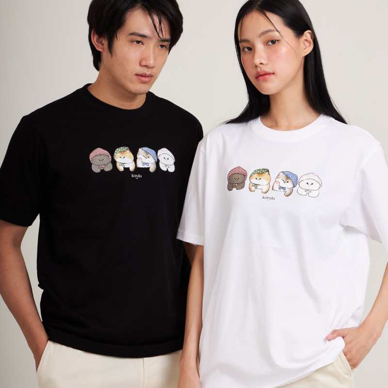 korulu Four Cats #1 | Basic T-Shirt เสื้อยืดสกรีนลาย คอตตอน Cotton USA นู๊มมม ทน สู้ทุกความร้อน