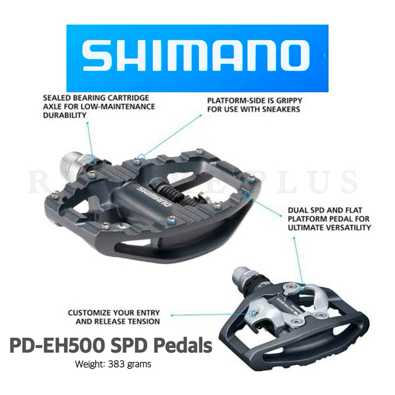 (โค๊ดส่วนลด) บันไดจักรยาน SHIMANO PD-EH500 SPD พร้อมคลีท  บันไดสำหรับจักรยานไฮบริดประสิทธิภาพสูง(ของแท้บริษัท)