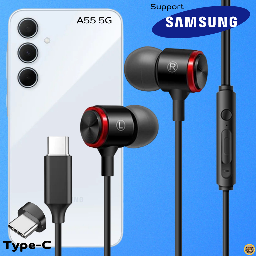 หูฟัง สมอลทอล์ค Samsung Type-C In-Ear Extra Bass เสียงดี เบสหนักแน่น สำหรับ ซัมซุง A55 5G ไทป์ซี JZ