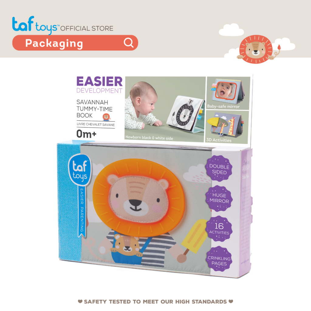Taf Toys 布絵本 アクティビティブック Savannah Tummy-time Book 知育 0か月から 画像8