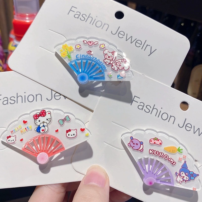 กิ๊บติดผม ลายการ์ตูน ลาบูบู้ Sanrio Hello Kitty Kuromi กิ๊ฟอะคริลิค กิ๊ฟติดผมแคร์แบร์ มีหลากหลายลาย พร้อมส่ง (ชุดที่2) - รูปที่ 4