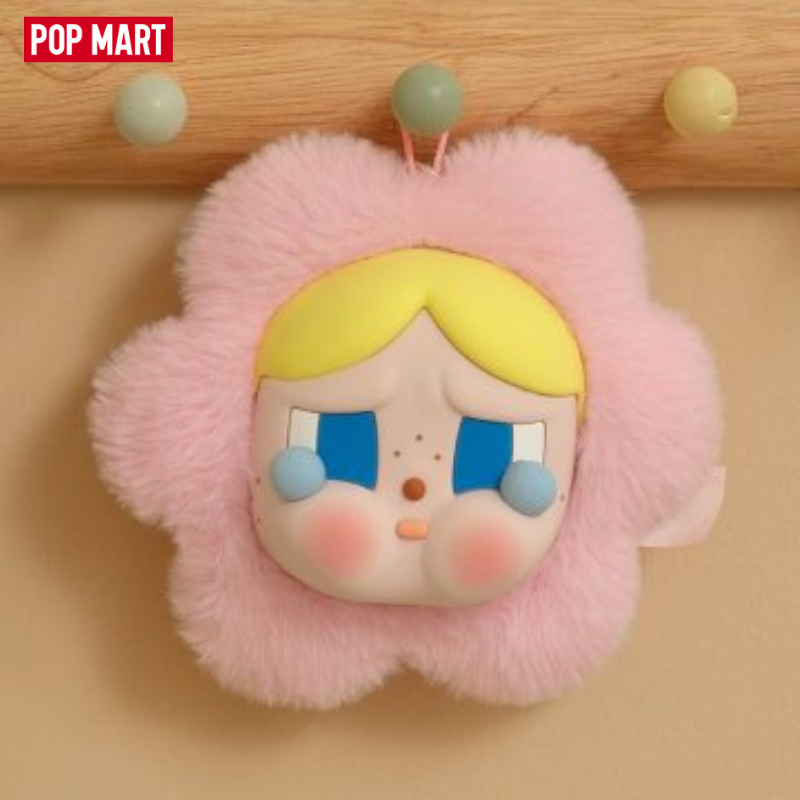 🔥โค้ดแฟชั่นลด30%🔥พร้อมส่งในไทย🔥Popmart ของแท้ CRYBABY Sad Club Series-Silicone Plush Bag-Pink พวงกุญแจ