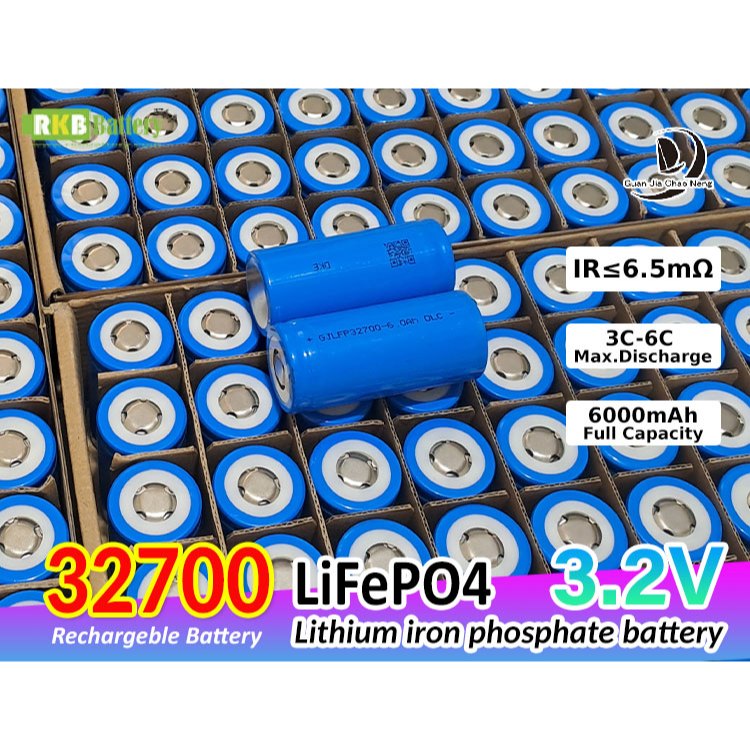 [พร้อมส่ง] ถ่านชาร์จ แบตเตอรี่ LiFePO4 32700 3.2v 6000mAh 6500mAh LiFePo4 Rechargeable Lithium iron 