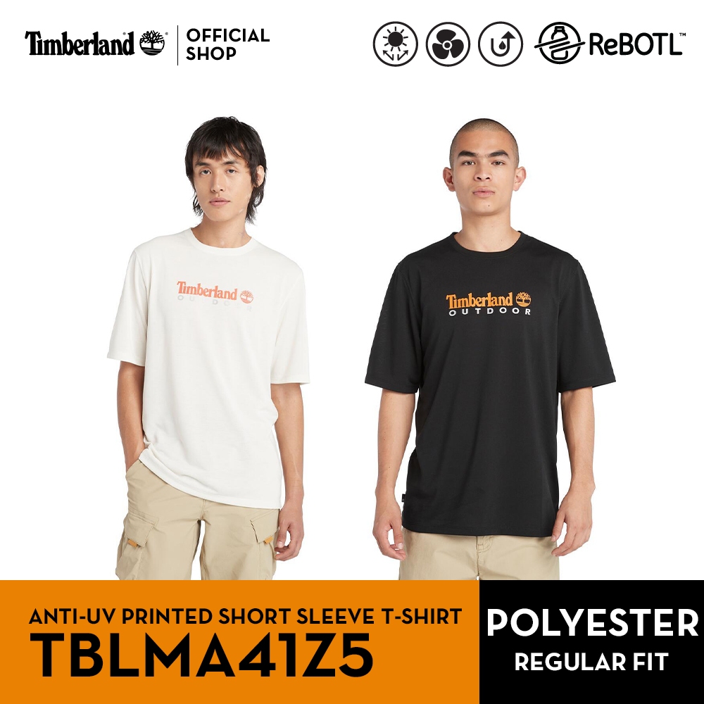 Timberland Men's ANTI-UV PRINTED SHORT SLEEVE T-SHIRT เสื้อยืด (TBLMA41Z5)