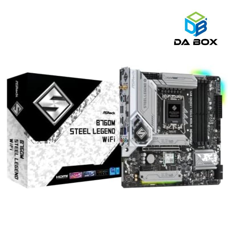 ASROCK B760M STEEL LEGEND WIFI (DDR5) (SOCKET LGA 1700) (MICRO-ATX)