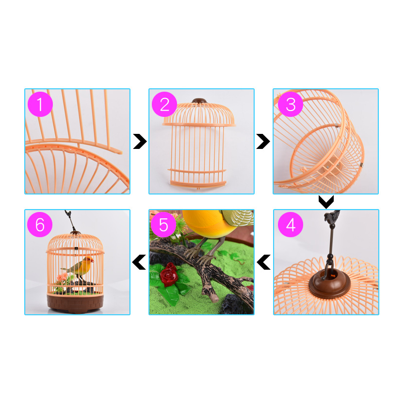 🐦กรงนกจำลองไฟฟ้า นกกรง ของเด็กเล่น จำลอง ของเล่น🐦