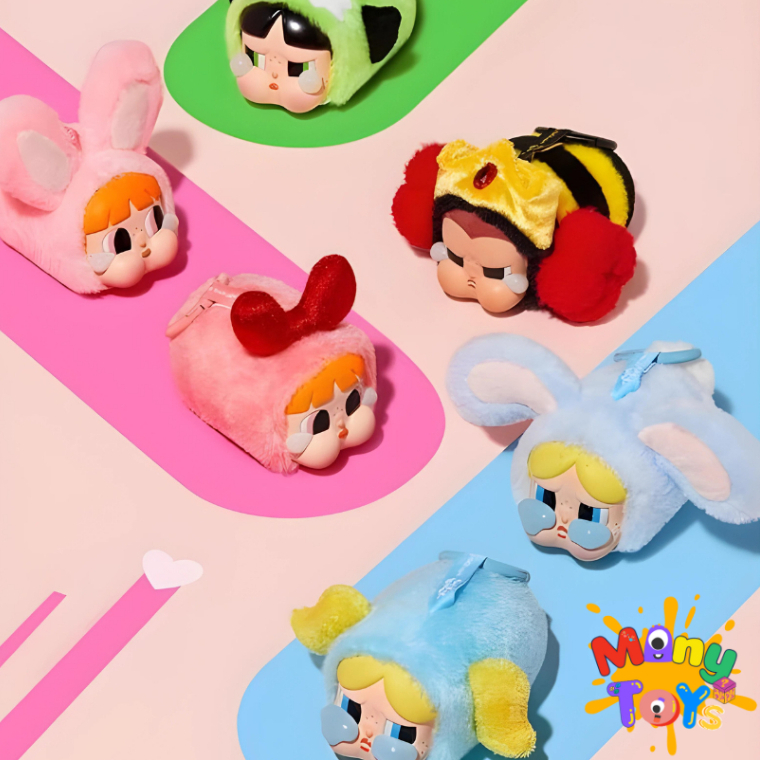 (Live ลด 100.-)กล่องสุ่ม CRYBABY×Powerpuff Girls Series-Vinyl Face Plush Blind Box ของแท้ 100% Pop Mart [พร้อมส่งในไทย]
