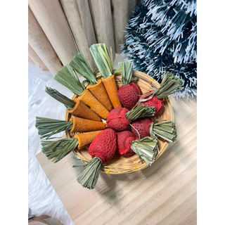 Chintrovert ✨|| สตรอว์เบอร์รี่ 🍓& แครอทลับฟัน🥕 || แฮมเตอร์ ดอร์เมาท์ ชินชิล่า และสัตว์ฟันแทะทุกชนิด