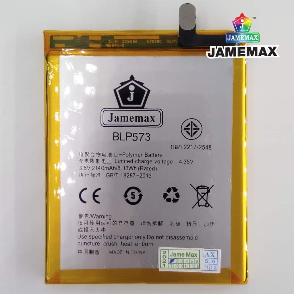 JAMEMAX แบตเตอรี่ เช็คสุขภาพแบตได้100% รับประกัน แบตเตอรี่ใช้สำหรับ OPPO X9006 / Find 7 Model：BLP569