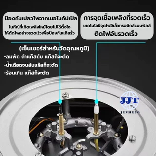 หัวเตาแก๊ส2หัวคู่ หัวทองแดง เตาสแตนเลสเกรดพรีเมี่ยม จับเวลาปิดได้ มีระบบป้องกันความปลอดภัยเซฟตี้ สินค้าพร้อมส่ง