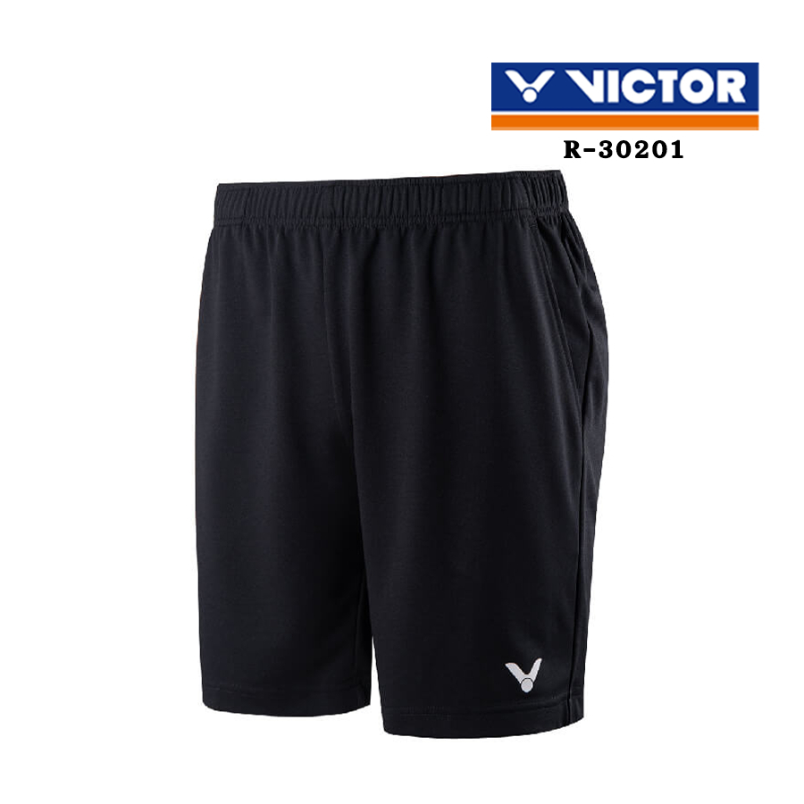 VICTOR กางเกงกีฬาแบดมินตัน ขาสั้น รุ่น R-30201 สีดำ