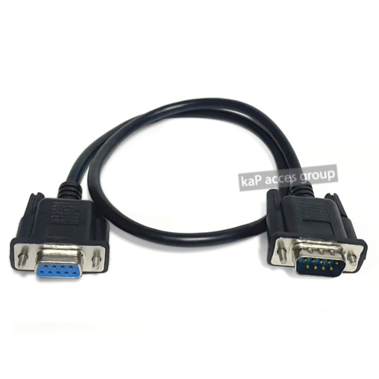 DB9 RS232 Serial 9 pin male / female ผู้ เมีย ซีเรียล สายตรง Straight Cable 50cm.