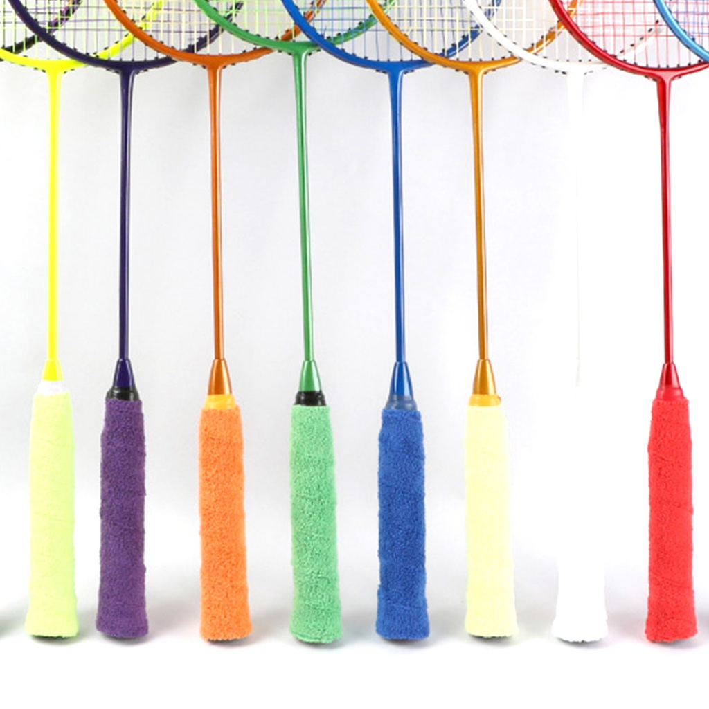 🇹🇭 พร้อมส่งจากไทย 🇹🇭 กริปพันด้ามผ้าไมโครฯ ไม้แบดมินตัน แบบมีกาวในตัว ผ้านุ่มจับกระชับมือ [พันด้ามผ้า GRIP TAPE] - รูปที่ 6