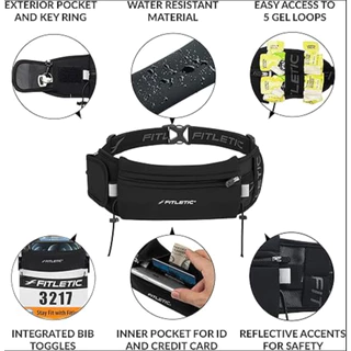 Fitletic Ultimate II กระเป๋าคาดเอววิ่ง กระเป๋าใส่มือถือ ไม่เด้งไปมา