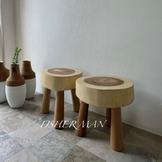 เก้าอี้นั่ง วางของ ไม้ฉำฉา Chair and Stool