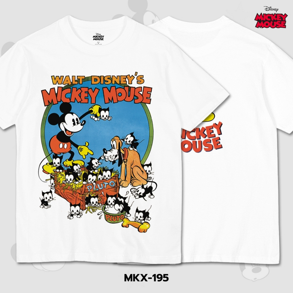 Power 7 Shop เสื้อยืดการ์ตูน มิกกี้เมาส์ ลิขสิทธ์แท้ DISNEY (MKX-195)