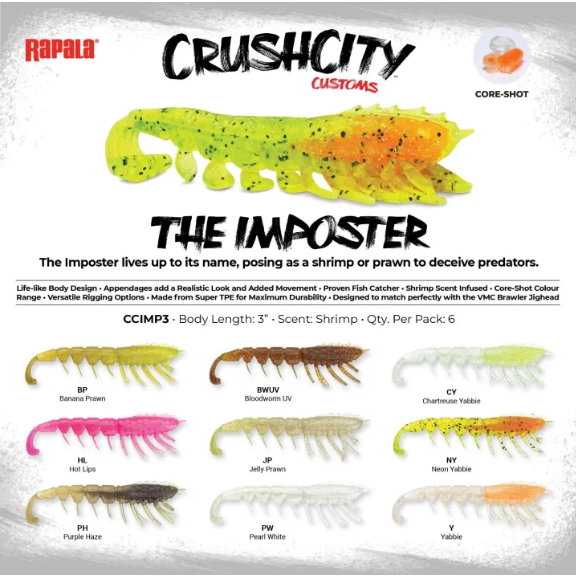 เหยื่อยาง RAPALA รุ่น THE IMPOSTER