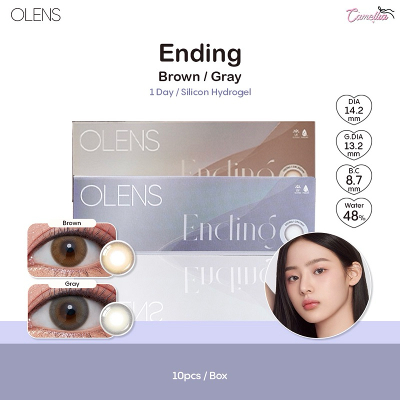 OLENS รุ่น Ending 1 Day คอนแทคเลนส์เกาหลีรายวัน (1 กล่องมี 5 คู่)