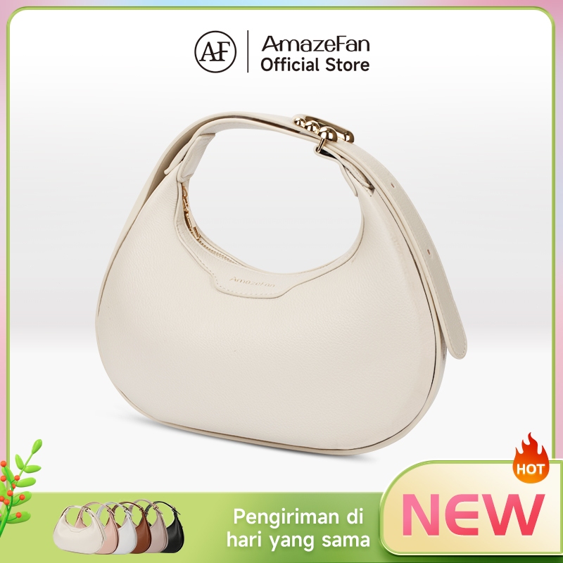 AmazeFan ผู้หญิงใต้วงแขนแฟชั่นกระเป๋าสะพายเอียงข้ามดวงจันทร์เสี้ยวกระเป๋า