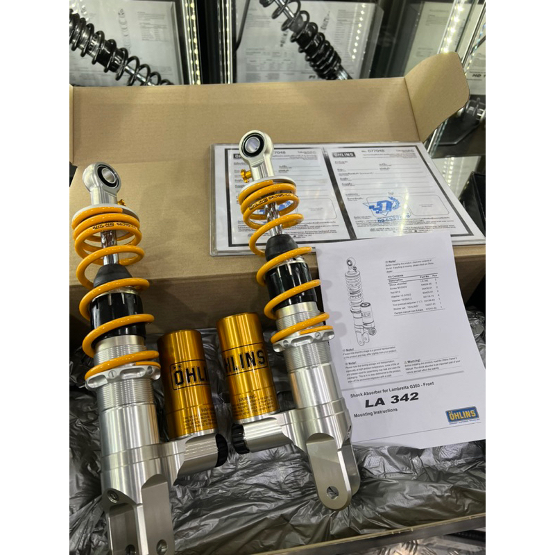 โช๊คหน้า LA342 LAMBRETTA G350 โช๊คOHLINS