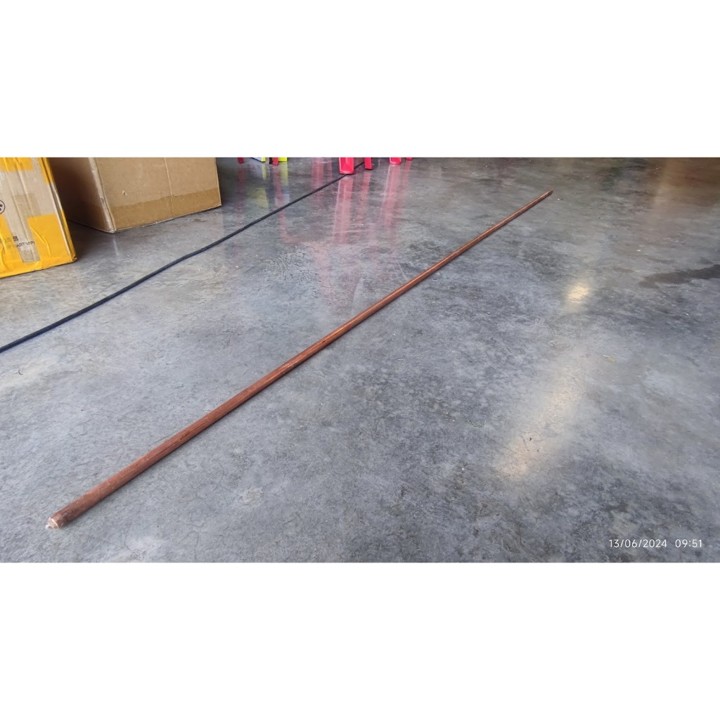 แท่งกราวด์ หุ้มทองแดงแท้ 100% ยาว 2.4ม 16มม 8ฟุต 5/8 Ground Rod Copper โซล่าเซลล์ กราวด์บ้าน
