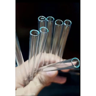 หลอดแก้วตัดปลาย แบบบางขนาด 7mm ยาว 10cm (8 อัน)