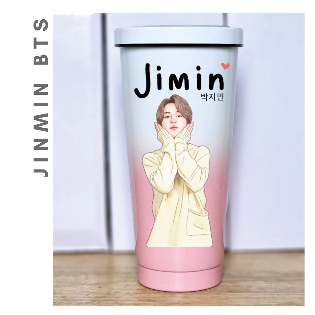แก้วสกรีน UV รูปวาด JIMIN : จิมิน