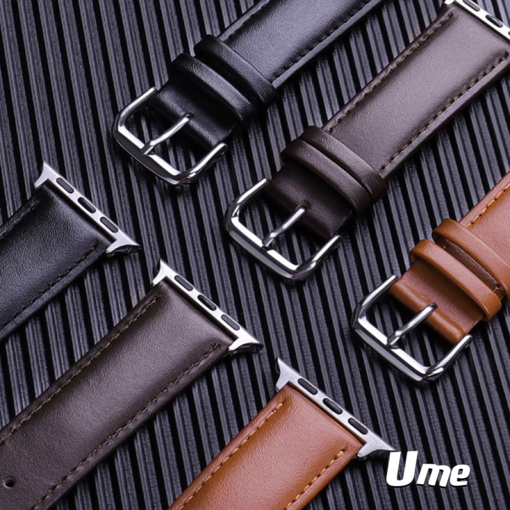 สาย สายหนัง A+ smart watch series 11 10 9 8 7 6 SE 5 4 3 หนัง พร้อมส่งในไทย strap smart watch สายข้อมือ แบบหนัง
