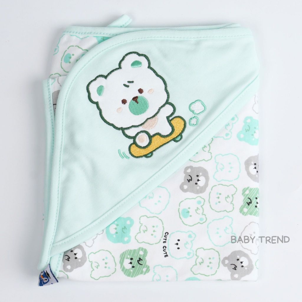 Babyhood ผ้าห่อตัวเด็กแรกเกิด รุ่น Soft ขนาด 30x36 นิ้ว เนื้อผ้านุ่มพิเศษคอตตอน 100%