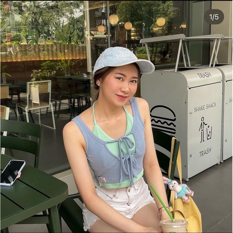 Mille-feuille crop top