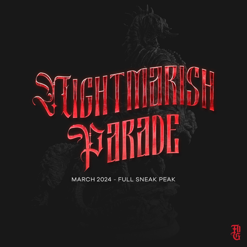 Nightmarish Parade - โมเดลสำหรับ DnD miniaature, and other RPG's