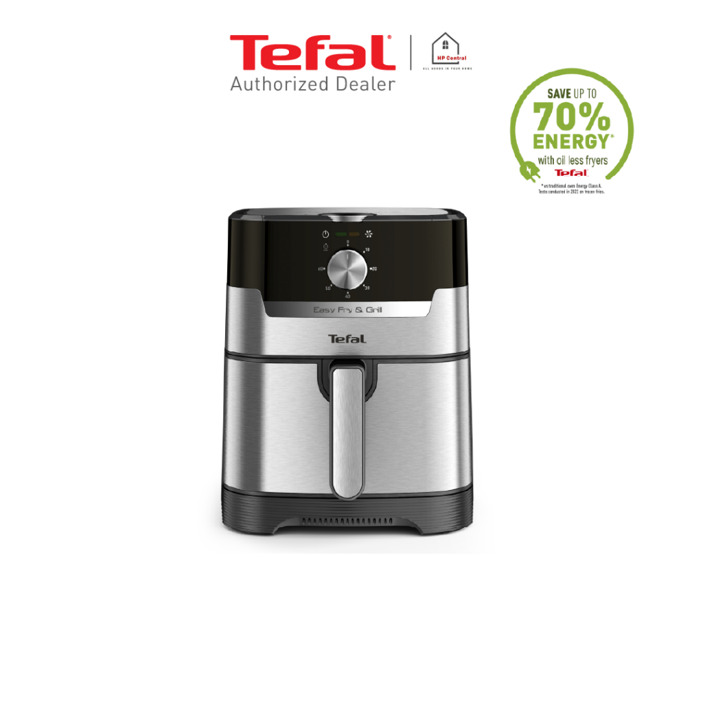 TEFAL หม้อทอดไร้น้ำมัน 2 in 1 Easy Fry & Grill (1550 วัตต์, 4.2 ลิตร) รุ่น EY501D66