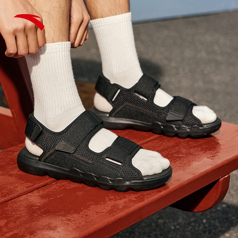 ANTA Basic Men Summer Slippers 1124C8508 Official Store