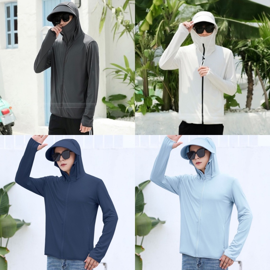 เสื้อคลุมกันแดด กันลม รุ่นบางเบา สามารถกันแสง UV ได้ J76