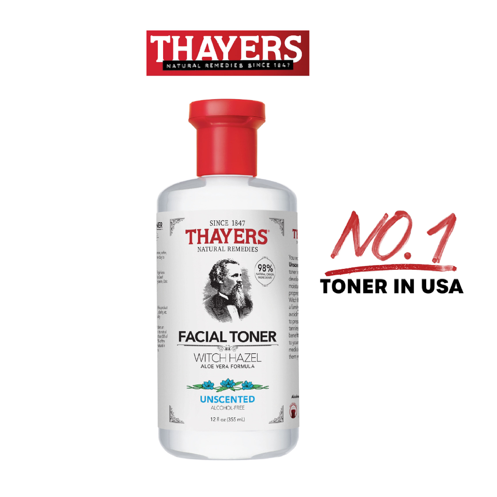 Thayers Witch Hazel Aloevera Formula - Alcohol Free Toner 355ml - Unscented [ Exp.2025-12-31]
