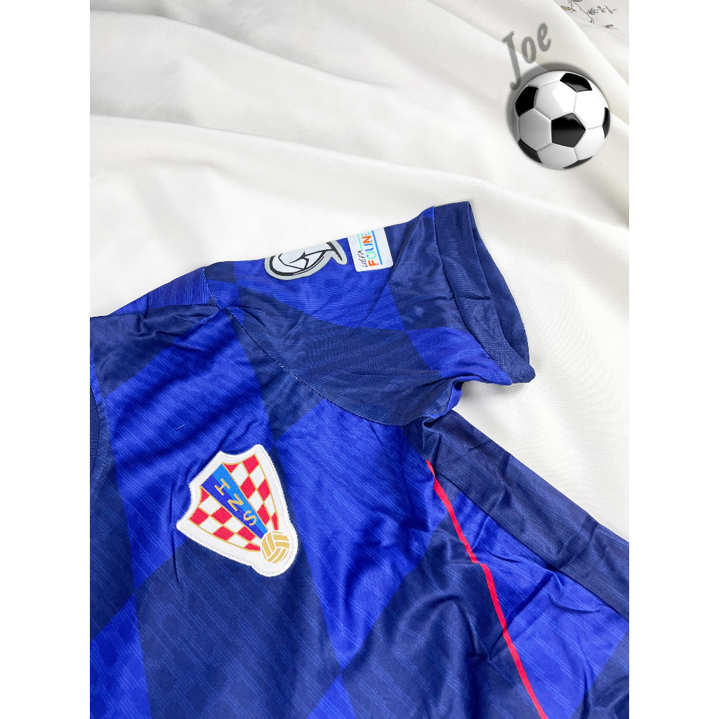 ชุดบอลทีมชาติ Croatia (Blue) เสื้อบอลและกางเกงบอลผู้ชาย ปี 2024-2025 ใหม่ล่าสุด