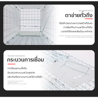 กรงดักแมว (ไซส์ M-2XL) ไม่ทําร้ายแมว พับได้ ความไวสูง เหมาะสำหรับจับตัวเงินตัวทอง แมว สุนัข กระต่าย และสัตว์อื่นๆ