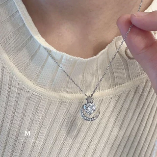 MEET💕พร้อมส่ง สร้อยเงิน Star Story เงินแท้925 แฟชั่นเกาหลี ไม่ลอกสี ไม่แพ้ผิว ใส่ทุกวัน necklace