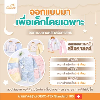 (ขายในห้าง500฿)ลด65% Sakerชุดนอนเด็กผ้าออร์แกนิคแท้จากธรรมชาติ(1ชุดได้เสื้อ+กางเกง)ไร้สารเคมีอันตราย