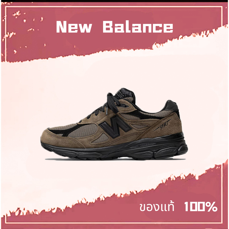 ✔JJJJound x New Balance 993V3 JJ3 Dark Brown retro รองเท้าผ้าใบ ของแท้ 100 % M990JJ3