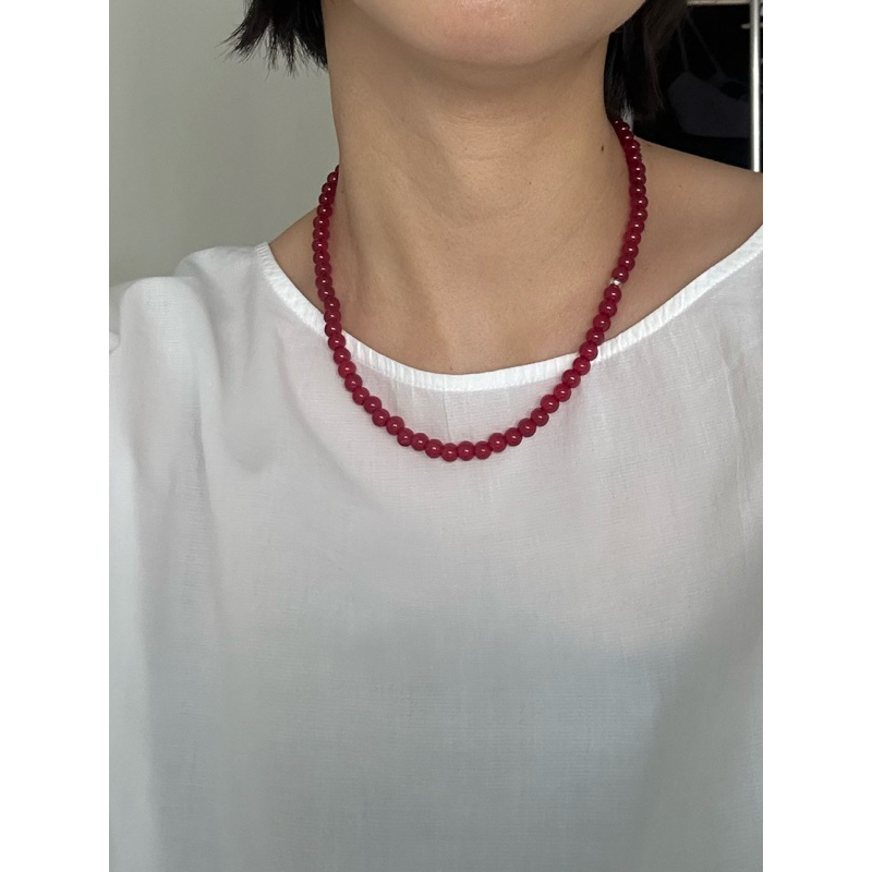 Bo necklace simple beads necklace hand crafted something about us