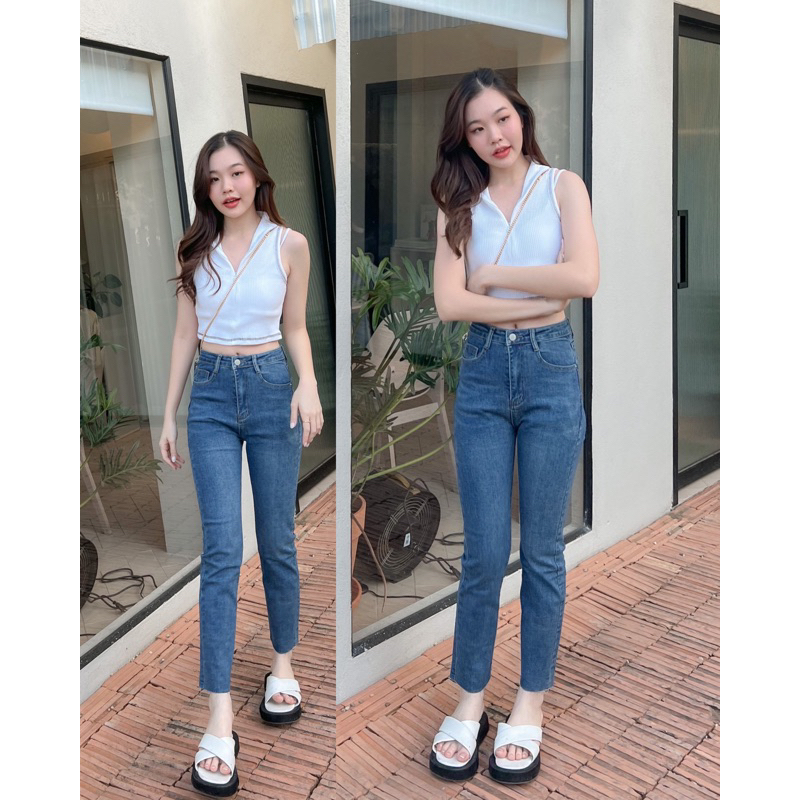 ยีนส์9229 งานแท้ป้ายxoxo ทรงบอย