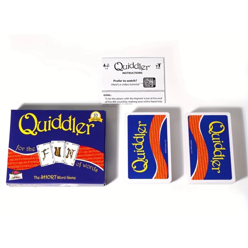 การ์ดเกมส์ “Quiddler Words With Cards To Win For Family Game Nights” สําหรับครอบครัว